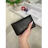 Кожаный складной кошелек Fashion IVORX черный